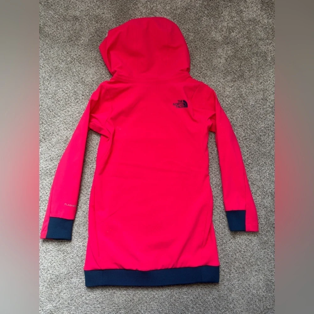 NWOT The Northface Girls Tekno Pullover Hoodie in Pink XXS Flashdry